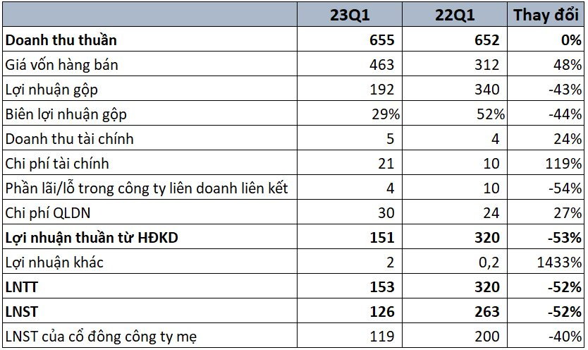 Giá cước vận tải biển và cho thuê tàu giảm sâu, Hải An (HAH) báo lãi ròng quý 1 giảm sâu 40% so với cùng kỳ - Ảnh 2.