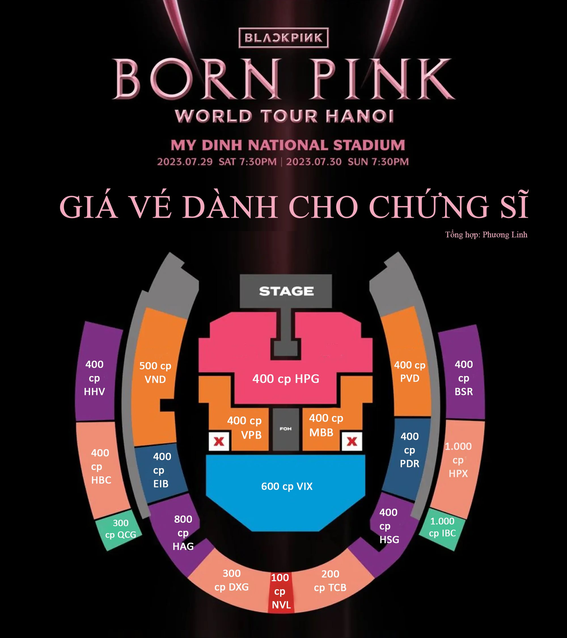 Vé xem concert BLACKPINK tại Mỹ Đình đắt cỡ nào: Bỏ ra 400 cổ phiếu HPG mới được ngồi ghế khu VIP, một lô NVL chỉ có vị trí rẻ tiền nhất - Ảnh 1.