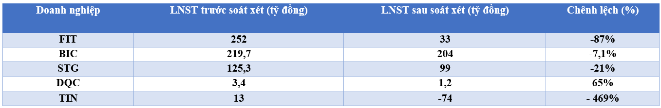 Vui, buồn lãi, lỗ doanh nghiệp sau soát xét - Ảnh 1.