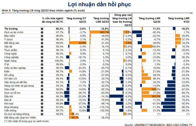 Lãi ròng quý 2 của các công ty niêm yết giảm 13% - Ảnh 1.