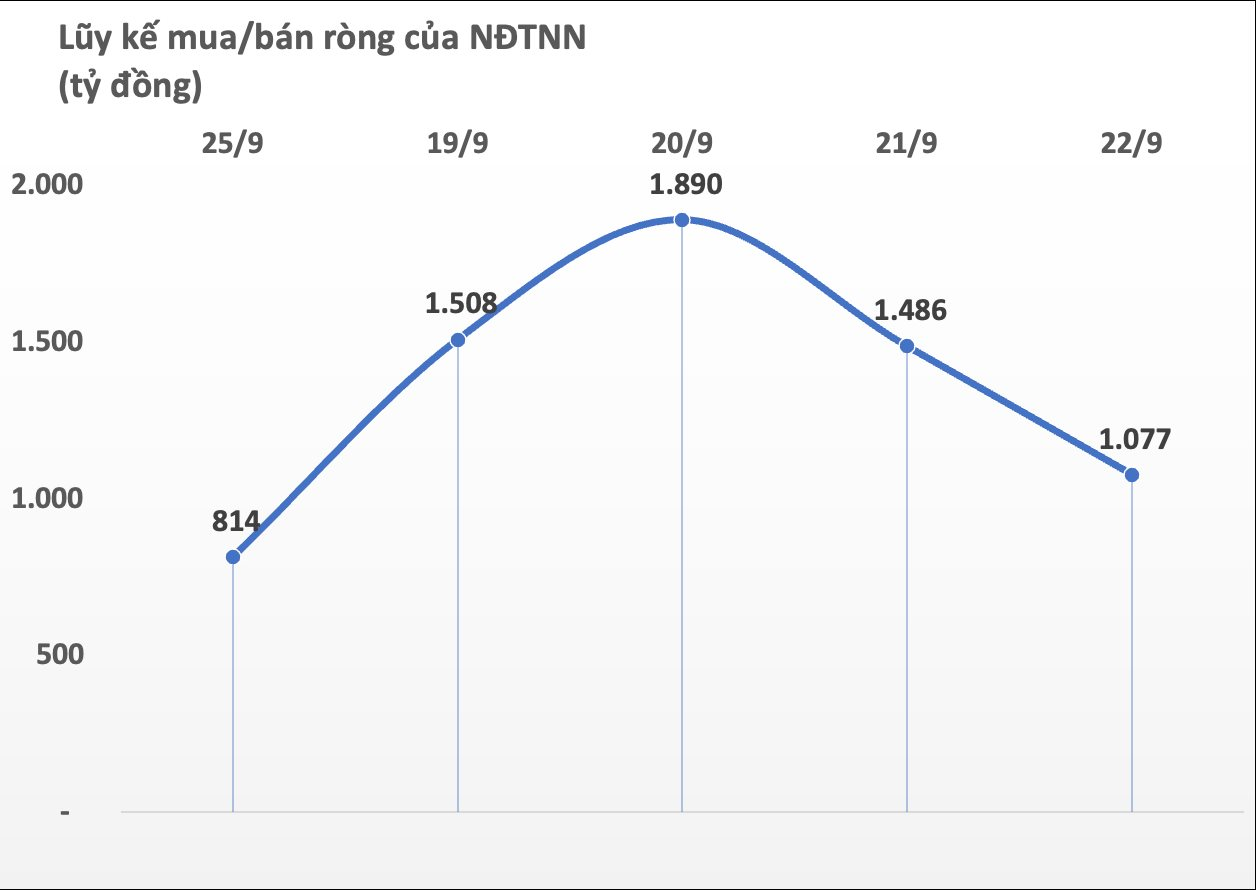 Khối ngoại trở lại mua ròng nghìn tỷ trong tuần VN-Index giảm sâu, tâm điểm HPG - Ảnh 1.