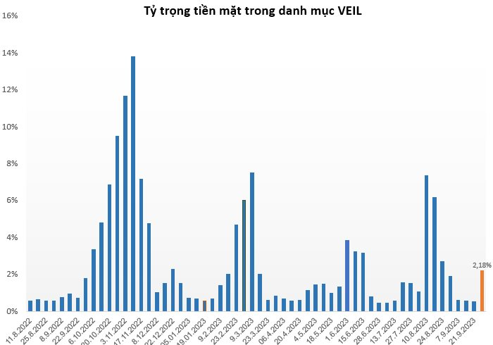 VEIL Dragon Capital bán bớt cổ phiếu ngay trong nhịp giảm sâu của VN-Index, lượng tiền mặt tăng thêm hơn 700 tỷ chỉ sau 1 tuần - Ảnh 1.